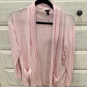 J. Crew Blush Pink Open Cardigan